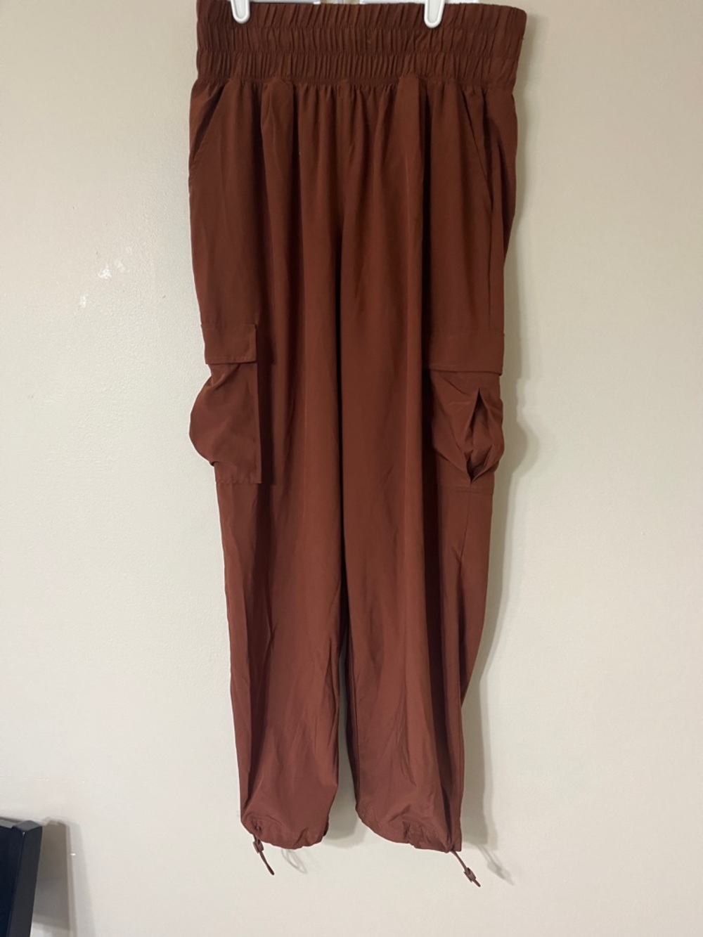 Ideology Rust Brown Cargo Jogger Track Pants